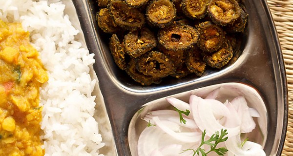 karela stir fry or karela sabzi