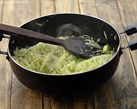 Cabbage and Cucumber Dry Sabzi