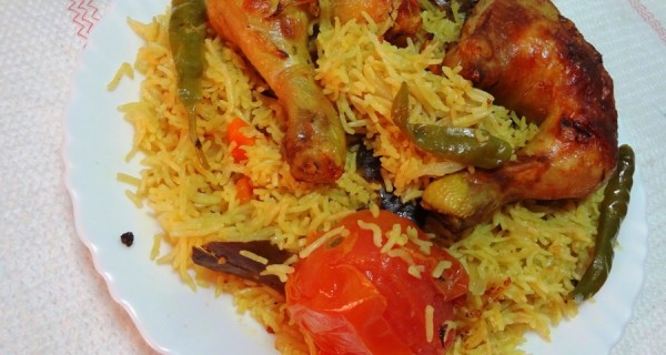 Chicken Majboos/Makbous Rice